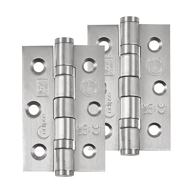 Frisco Eclipse Grade 7 - 3 Inch Stainless Steel Ball Bearing Hinge, Satin Stainless Steel - 14852 (sold in pairs) 3 INCH - SATIN STAINLESS STEEL