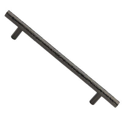 Heritage Brass T Bar Hammered Design Cabinet Pull Handle (101mm, 128mm, 160mm OR 203mm c/c), Matt Bronze - HAM0361 101-MB MATT BRONZE - 101mm c/c