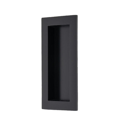Alexander & Wilks Rectangular Flush Pull (100mm x 45mm), Black - AW911-100-BL BLACK - 100mm x 45mm