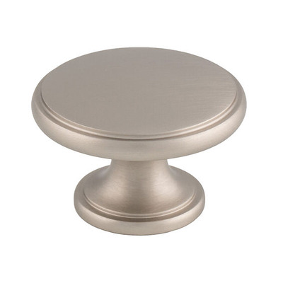 Alexander & Wilks Cambridge Round Cupboard Knob, Satin Nickel - AW849-28-SN SATIN NICKEL