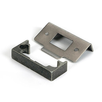 From The Anvil  .5" Rebate Kit for Tubular Mortice Latch, Pewter - 51823 PEWTER