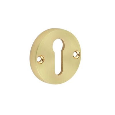 Frelan Hardware Standard Profile Contemporary Escutcheons for Mortice Knobs, Satin Brass - JV866SB SATIN BRASS