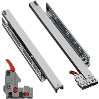 Soft Close Undermount Drawer Runners - Full Extension - 35 kg Capacity - 300mm Length