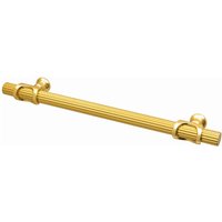Sienna - Lines Knurled T-Bar Kitchen Cabinet Pull Handle - Matt Gold