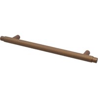 Aurelia - Knurled Round T-Bar Kitchen Cabinet Handle - Matt Bronze