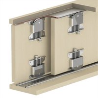 C-Slide Cabinet Sliding Door Runner Kit - 2 Door - 2400mm Track
