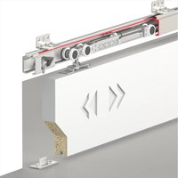 TS-Slide Top Hung Sliding Door Rail Kit - 1200mm Track - One Way Soft Close