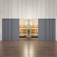 TP-Slide Double Telescopic Sliding Door Kit - 3 + 3 Door - 7200mm Track