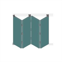 F-Slide Folding Sliding Door Kit - 4 + 0 Door - 3600mm Track