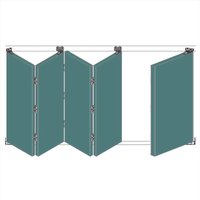 F-Slide Folding Sliding Door Kit - 4 + 1 Door - 3600mm Track