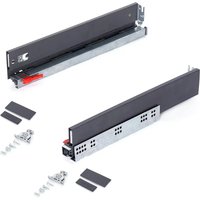 SAMET Push to Open Soft Close Box Slim Sides Drawer Runners